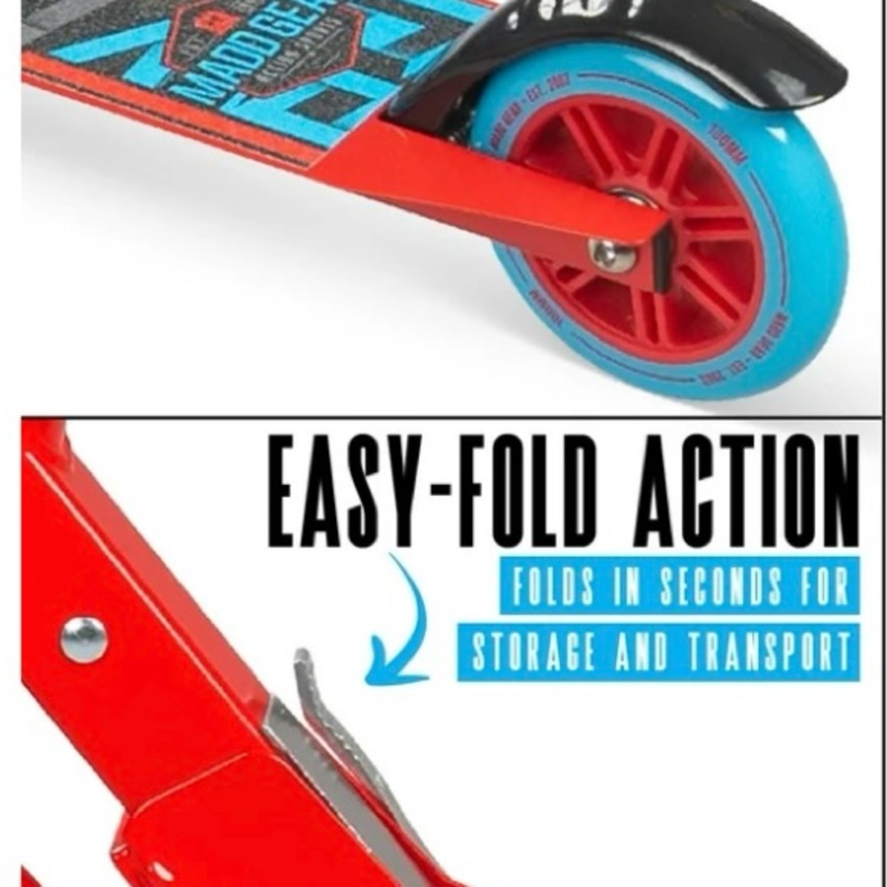 Red and Blue Transforming Toy Car with Easy-Fold Action